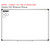 Modern Terrazzo number bond whiteboard clings shown to scale on a 4x6 foot whiteboard mockup