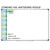 Blue and Green Days at School ten frame, 48 by 7.7 inches, filling the height of a 4x6 foot whiteboard