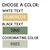 Header text color choices: white, black, or a coordinating color