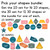 Retro Brights shape clings: the 2D set has 16 shapes and the 3D set has 12 shapes