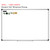 Modern Terrazzo 2D and 3D shapes whiteboard clings shown to scale on a 4x6 foot whiteboard mockup