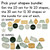 Modern Terrazzo shape clings: the 2D set has 16 shapes and the 3D set has 12 shapes