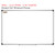 Earth Tones ten frame whiteboard cling with counters shown to scale on a 4x6 foot whiteboard mockup