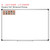 Earth Tones ten frame whiteboard cling with counters shown to scale on a 4x6 foot whiteboard mockup