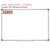 Earth Tones ten frame whiteboard cling with counters shown to scale on a 4x6 foot whiteboard mockup