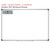 Tropical Botanical ten frame whiteboard cling with counters shown to scale on a 4x6 foot whiteboard mockup