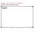 Modern Terrazzo ten frame whiteboard cling with counters shown to scale on a 4x6 foot whiteboard mockup