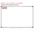 Happy Camper ten frame whiteboard cling with counters shown to scale on a 4x6 foot whiteboard mockup