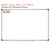 Totally Custom ten frame whiteboard cling with counters shown to scale on a 4x6 foot whiteboard mockup