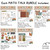 Overview of the Earth Tones Math Talk cling sets: number bond, base 10, money, and more