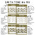 Earth Tones whiteboard cling calendar examples in earth tone mix six, showing fonts, text colors, and number styles