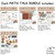 Overview of the Earth Tones Math Talk cling sets: number bond, base 10, money, and more