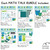 Overview of the Blue and Green Math Talk cling sets: number bond, base 10, money, and more