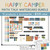 Happy Camper Math Talk Whiteboard Bundle (full whiteboard) with ten frame, place value, base 10, money, and shapes clings