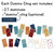 Totally Custom domino set: 27 domino clings and an optional Domino header