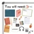 Happy Camper You Will Need header with school supply clings on a whiteboard