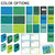 blue and green visual cues display