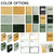 Modern Terrazzo color options for the folder, notebook, binder, reading book, and workbook clings