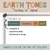 Earth Tones "Today is" label cling above a mini calendar date display on a whiteboard