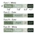 Modern Terrazzo mini calendar font and text color examples in white, black, and color