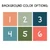 Tropical Botanical numbered color options for callout and year clings