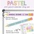 Pastel mini pencil calendar clings on a whiteboard with an optional "Today is" cling
