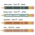 Earth Tones mini pencil calendar examples in different colors, fonts, and text colors