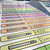 Close-up of pastel flair pen schedule clings on their backing sheet