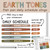 Earth Tones flair pen daily schedule whiteboard clings with a free Daily Schedule header and optional time clings