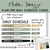 Modern Terrazzo flair pen daily schedule whiteboard clings with a free Daily Schedule header and optional time clings