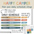 Happy Camper flair pen daily schedule whiteboard clings with a free Daily Schedule header and optional time clings