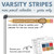 Varsity Stripes pencil calendar year clings updating the date for the new school year