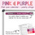 Pink and Purple flair pen calendar year clings updating the date for the new school year