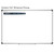 Varsity Stripes mini flair pen calendar shown to scale on a 4x6 classroom whiteboard