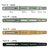 Modern Terrazzo mini flair pen calendar examples with font and text color choices and piece sizes