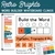 Retro Brights Word Builder whiteboard clings