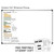 Modern Terrazzo Word Builder whiteboard clings shown to scale on a 4x6 foot whiteboard mockup