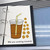 Pastel iced coffee clings stored on a Binder Ready sheet in a three-ring binder