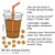 Retro Brights iced coffee cup cling, 9 by 5 inches, with ice cubes and a 7-inch goal cling