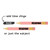 Pastel pencil schedule cling shown with a matching time cling or as the subject only