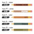 Earth Tones pencil schedule clings showing font and black, white, or coordinating text color choices