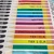 Rainbow pencil schedule clings for Tier 1 ELA, Writing, and Recess on their backing sheet