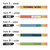 Happy Camper pencil schedule clings showing font and black, white, or coordinating text color choices
