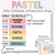 Pastel daily schedule whiteboard clings with a free Daily Schedule header and optional time clings