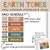 Earth Tones daily schedule whiteboard clings with a free Daily Schedule header and optional time clings