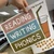 Earth Tones Reading, Writing, and Phonics subject header clings on their backing sheet