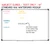 Retro Brights text-only subject clings on a 4x6 classroom whiteboard