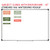 Tropical Botanical subject clings with colored backgrounds on a 4x6 classroom whiteboard