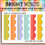 Bright Minds scalloped whiteboard cling borders in every style, shown side by side