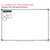 Bright Minds number bond whiteboard clings shown to scale on a 4x6 foot whiteboard mockup